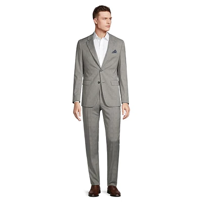 Slim-Fit Glen-Check Wool-Blend Stretch Suit