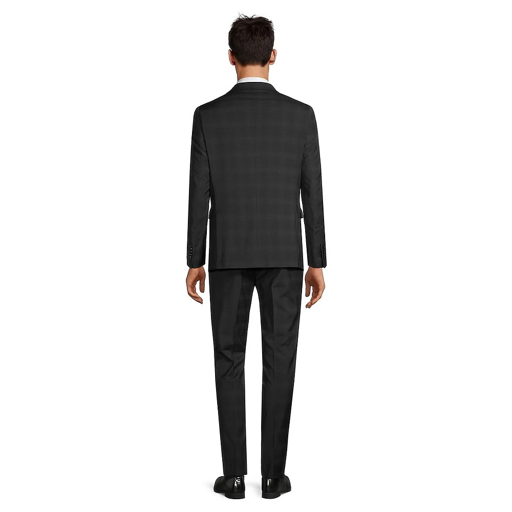 Slim-Fit Glen-Check Wool-Blend Stretch Suit