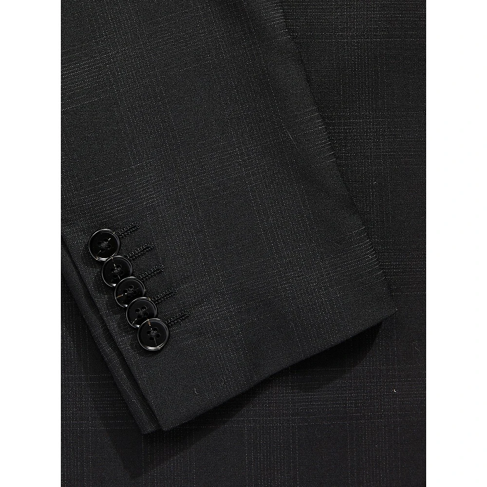 Slim-Fit Glen-Check Wool-Blend Stretch Suit