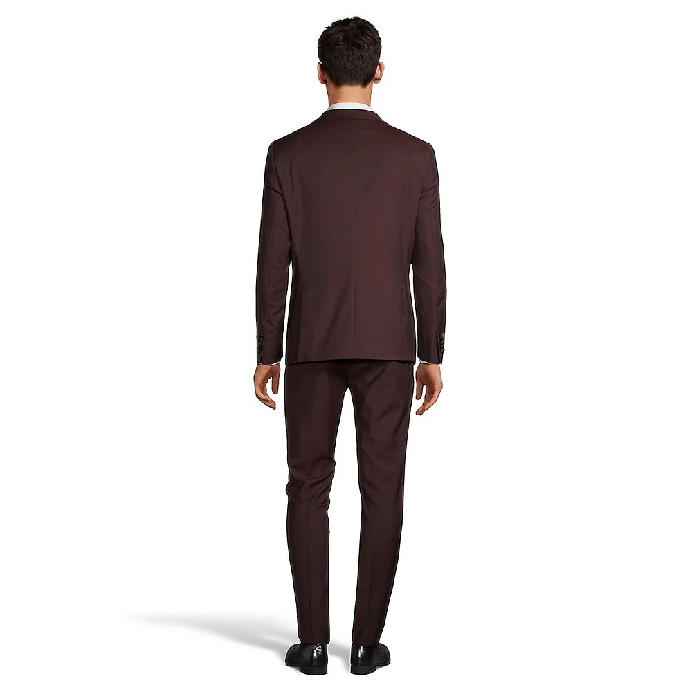 Slim-Fit Wool-Blend Tuxedo Suit