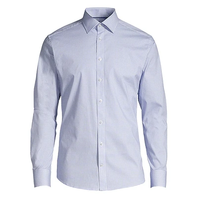 Modern-Fit Cotton Stretch Dress Shirt