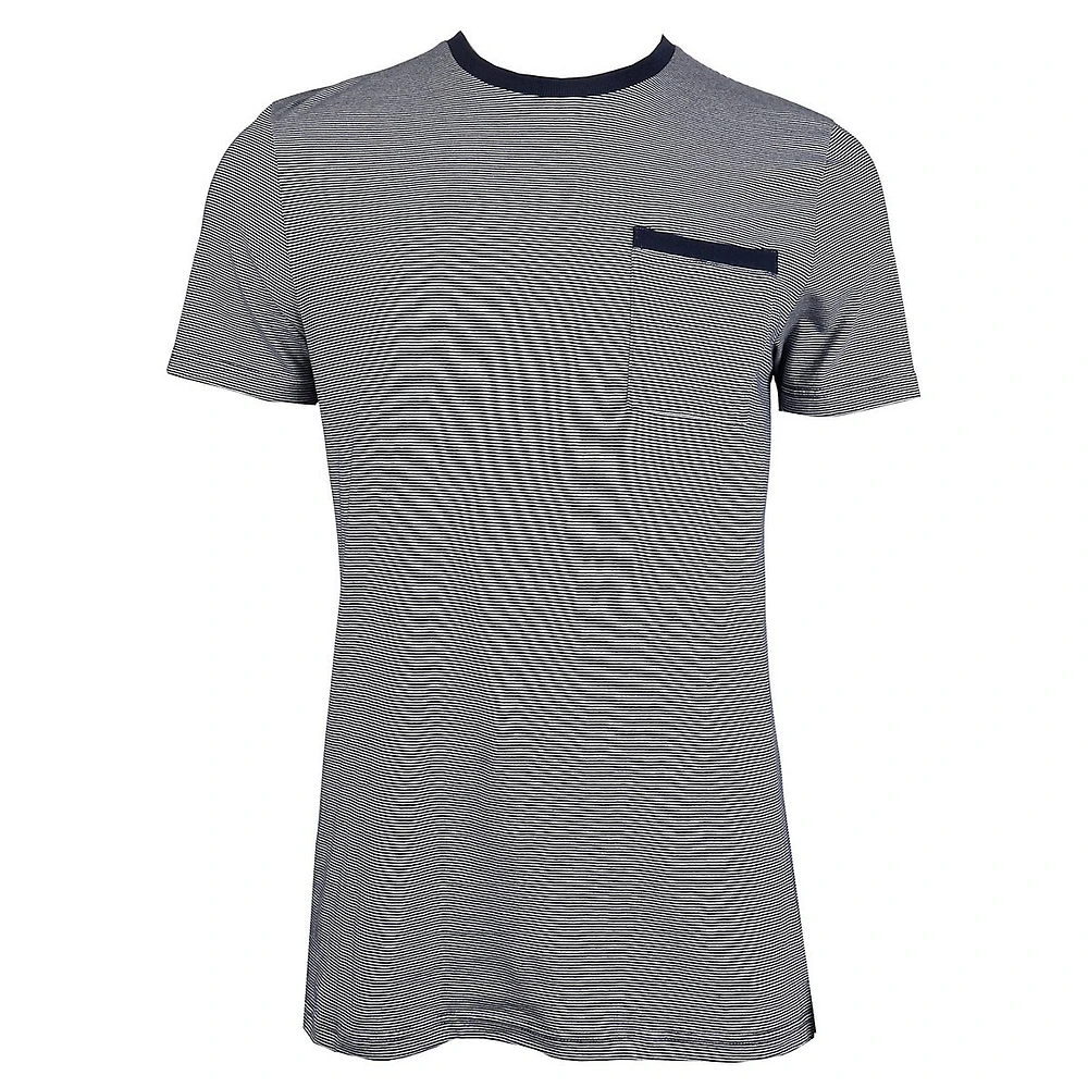 Fine-Stripe Pocket T-Shirt