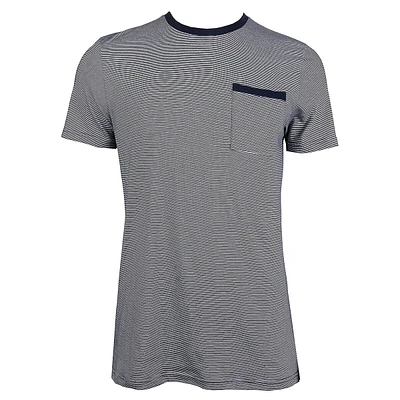 Fine-Stripe Pocket T-Shirt