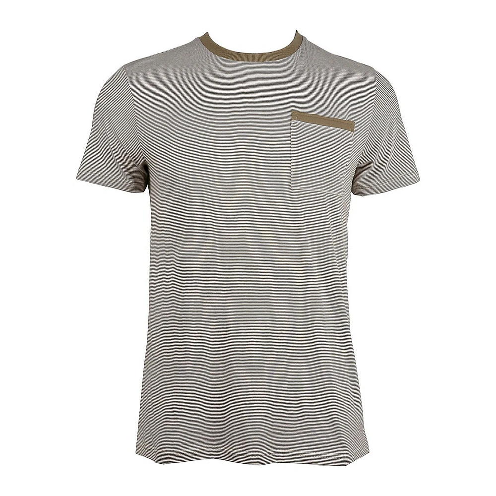 Fine-Stripe Pocket T-Shirt