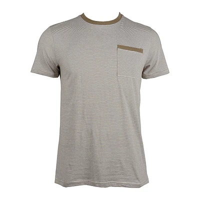 Fine-Stripe Pocket T-Shirt