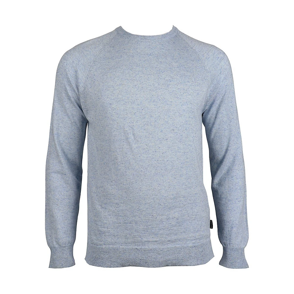 Combed Cotton & Linen Knit Pullover