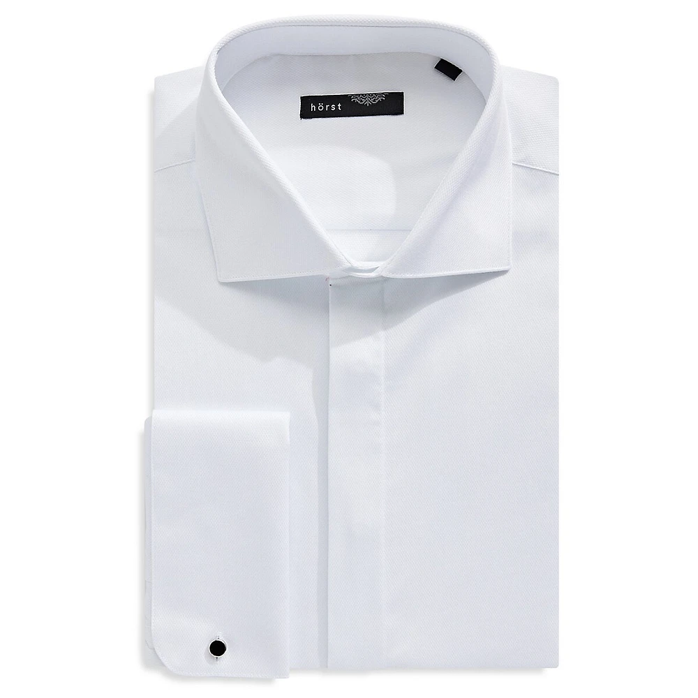 Modern-Fit French-Cuff Stretch Dress Shirt