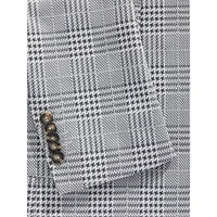 Slim-Fit Deconstructed Glen Plaid Soft Blazer