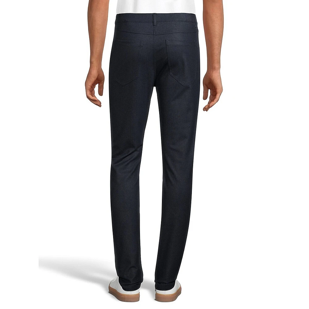 Slim-Fit 4-Pocket Stretch Jersey Pants