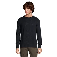 Tonal-Knit Wool-Blend Crewneck Sweater