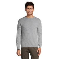 Tonal-Knit Wool-Blend Crewneck Sweater