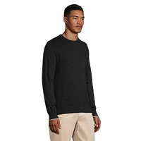 Tonal-Knit Wool-Blend Crewneck Sweater