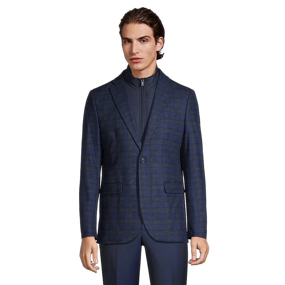 Zip-Insert Soft Check Jacket