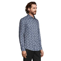 Paisley-Print Stretch Jersey Knit Shirt