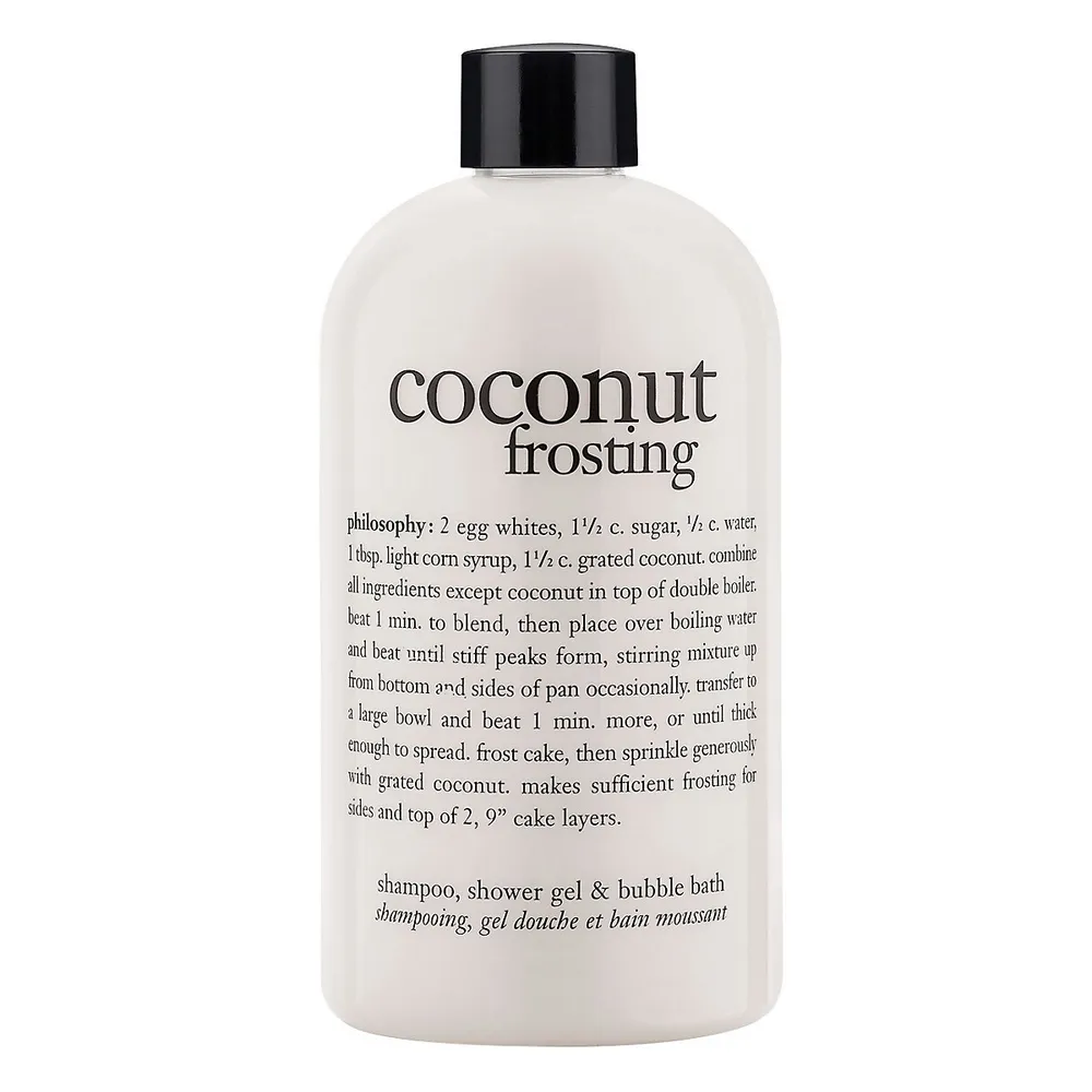 Coconut Frosting Shampoo, Shower Gel And Bubble Bath