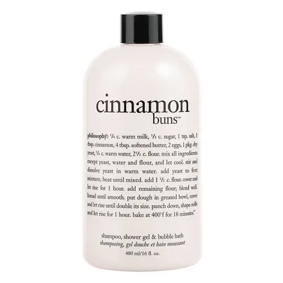 Cinnamon Buns Shampoo, Shower Gel And Bubble Bath