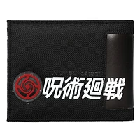 Jujutsu Kaisen Satoru Megumi Nobara Kanji Highschool Crest Bi-fold Wallet