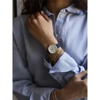 Ladies The West Village White - Blue Gold Watch WBUG-W70