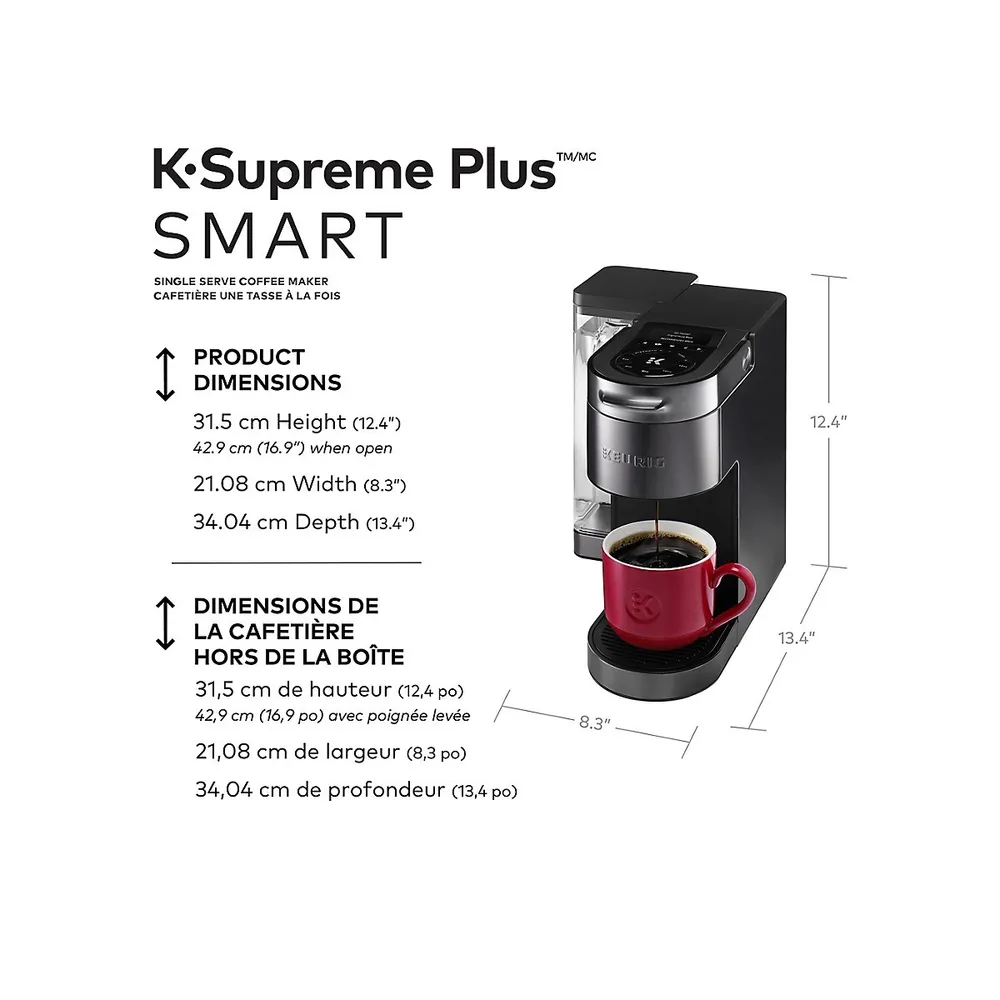 Keurig Brewer K-Supreme Plus Smart Single-Serve Coffee Maker 5000363937