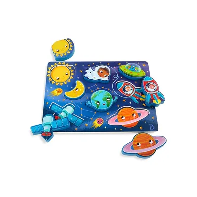 Peek & Explore Outer Space Chunky Wooden Puzzle