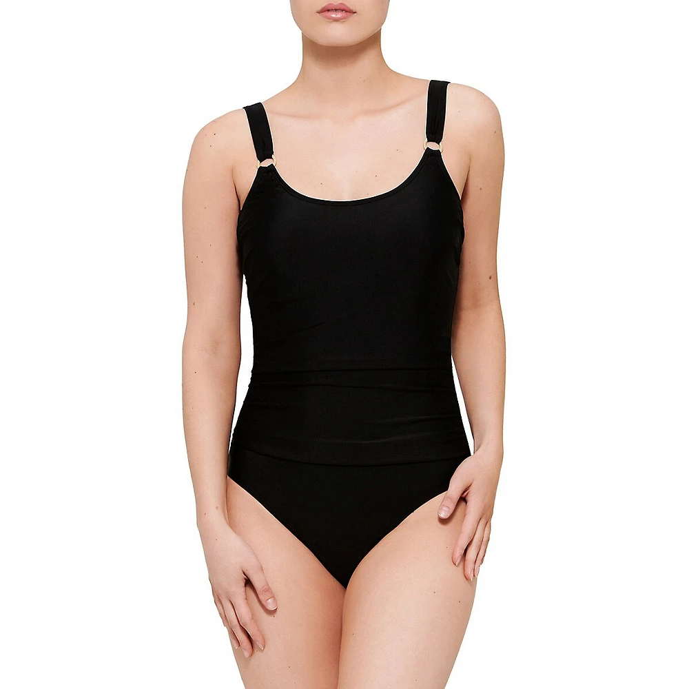Ring-Detail One-Piece Swimsuit
