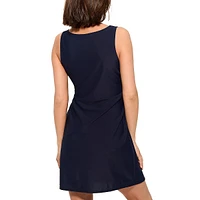 Sleeveless Twist-Waist Coverup Dress