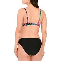 Midnight Tropicana Underwired Bikini Top