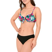 Midnight Tropicana Underwired Bikini Top