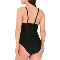 Midnight One-Shoulder One-Piece Swimsuit