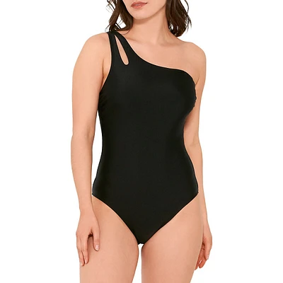 Midnight One-Shoulder One-Piece Swimsuit