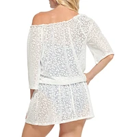 Boho Openwork Swim Coverup Dress