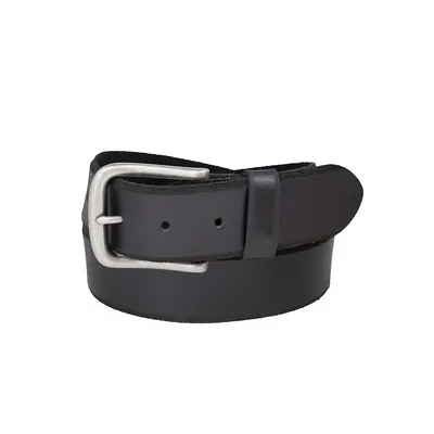 Raw Bevelled Edge Leather Belt