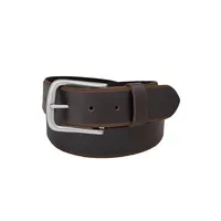Raw Bevelled Edge Leather Belt