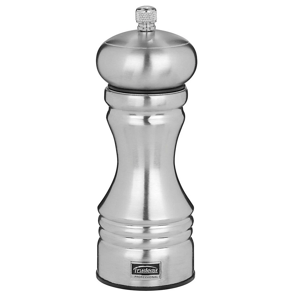 Professional 6In Carbon Steel Finish Pepper Mill