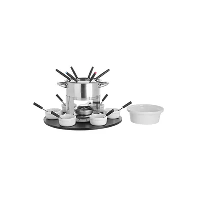 Laila 3-in-1 Fondue Set with Rotating Serving Tray