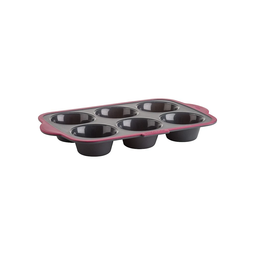 Silicone & Steel 6-Count Large Muffin Pan