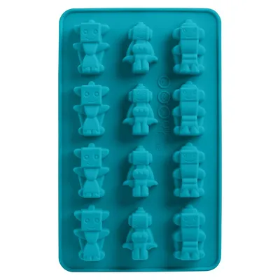 Silicone Robot-Shaped Chocolate Molds