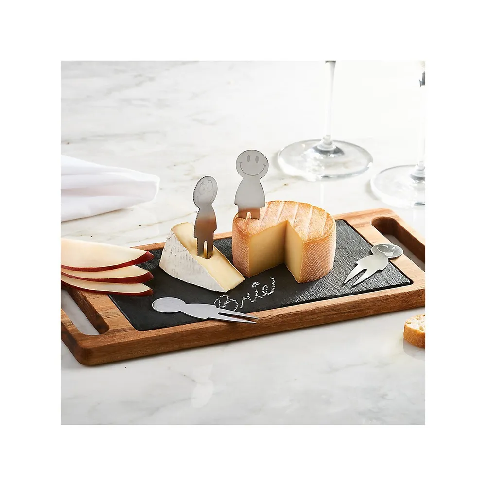 6-Piece Smiley Cheese Board Set