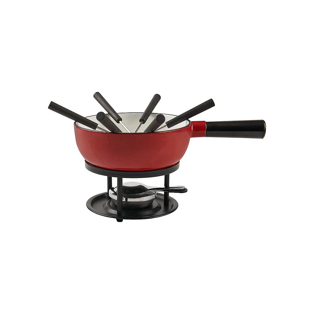 10-Piece Cast Iron Fondue Set