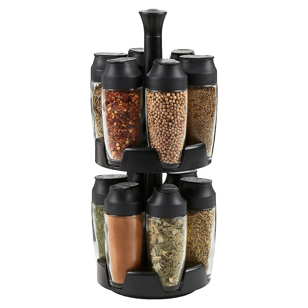 13-Piece Jar Flick Spice Carousel Set