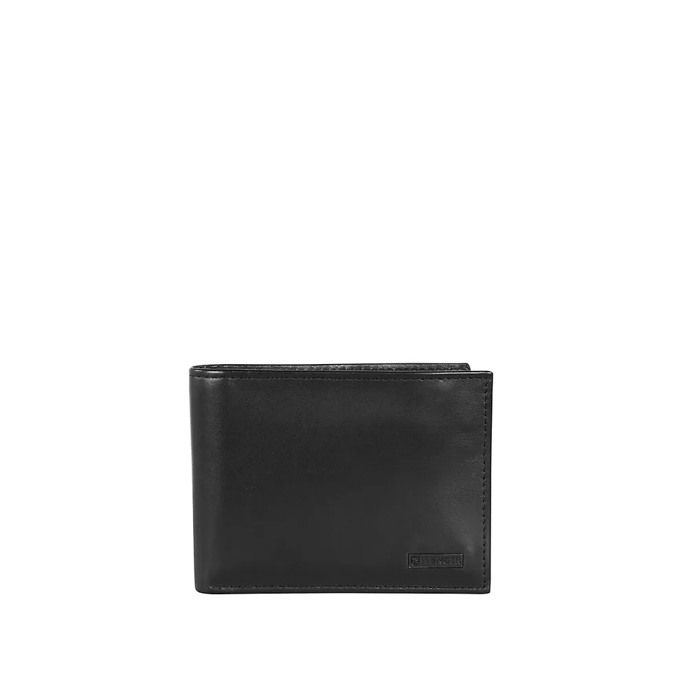 Fossil Evans Zip Passcase Wallet in Black for Men