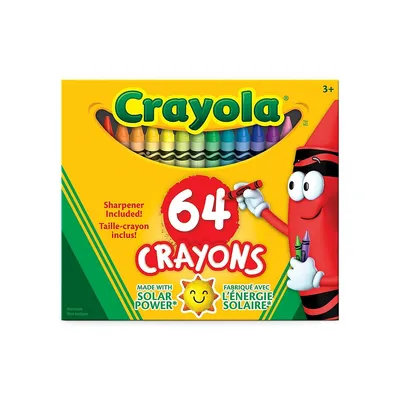 Ensemble de 64 crayons de cire