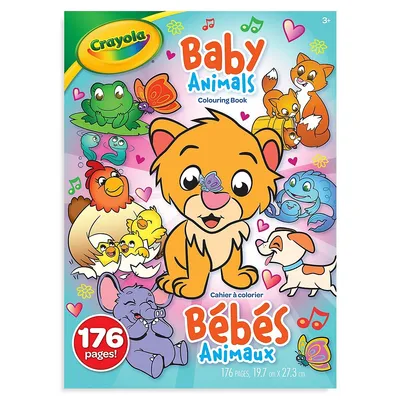 Baby Animals 176-Page Colouring Book