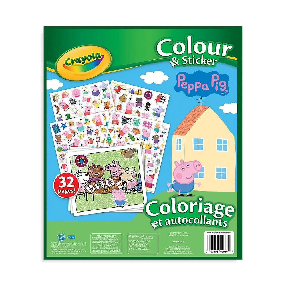 Peppa Pig Colour and Sticker Book