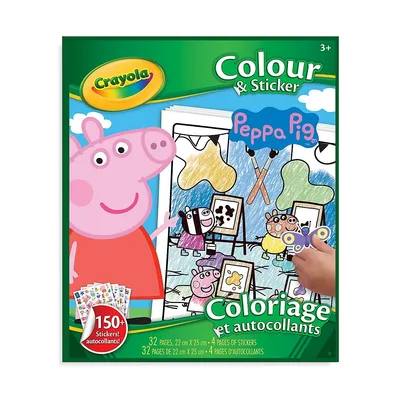 Peppa Pig Colour and Sticker Book