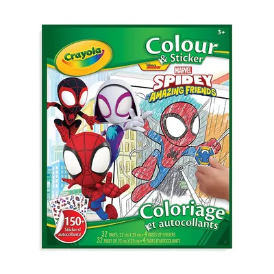 Spidey and His Amazing Friends Colour and Sticker Book