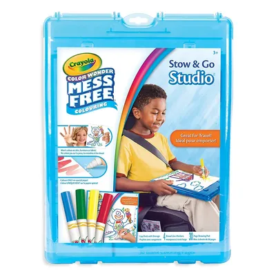 16-Piece Colour Wonder Stow and Go Colouring Studio