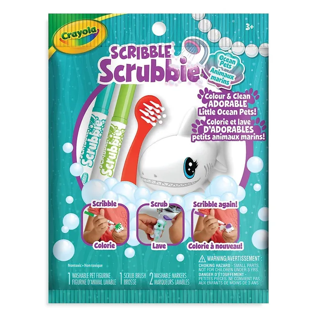 Crayola 12ct Scribble Scrubbie Pets Safari Treehouse Play Set