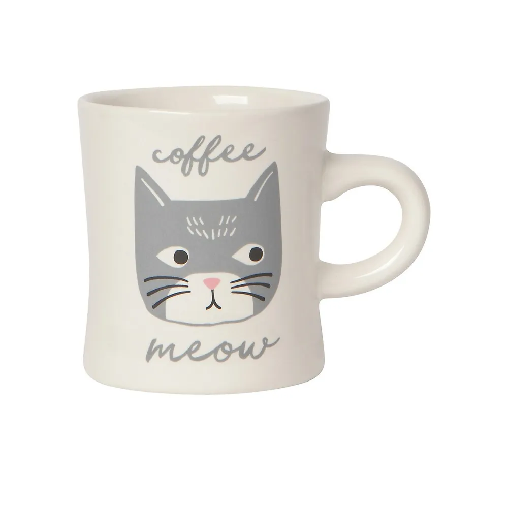 PURR Diner Cat's Meow Stoneware Mug