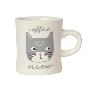 PURR Diner Cat's Meow Stoneware Mug
